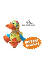 Dilby Duckling Soft Toy Sewing Pattern INSTANT DOWNLOAD