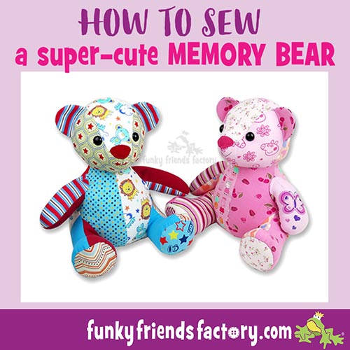 This week's highlighted pattern is Noelle the Mini Memory Bear. Use your  loved one's clothing to create this adorable keepsake bear. She sits about  8, By Make a Memory Bear