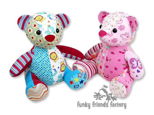 memory teddies from clothes