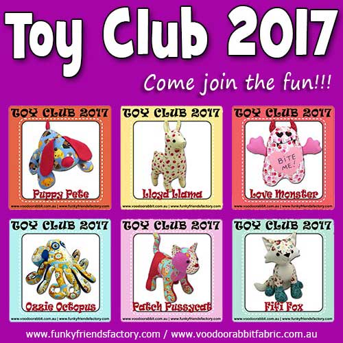 Toy Club 2017 – it’s where all the cool toy-sewists hang out!!!!