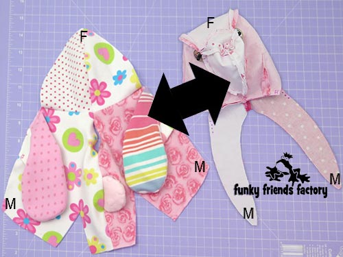 Memory Bear pattern - side seams