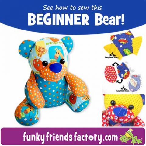 Yeehar ~ the NEW Ben BEGINNER BEAR pattern is READY! | Funky Friends ...