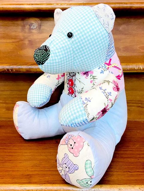 Sew a memory bear from clothes, with BUTTONS the BEST DRESSED Teddy ...