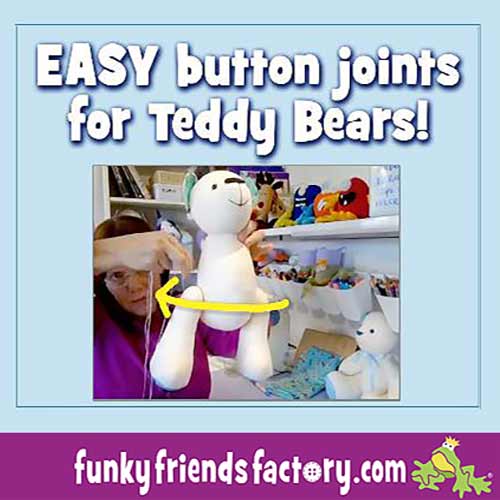 EASY JOINTING for teddy bears (with or without buttons)