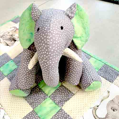 Sew a soft toy and quilt combo for a FUN gift!