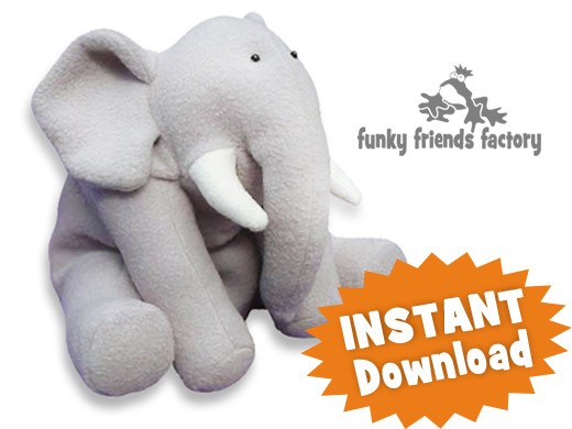 easy elephant sewing pattern