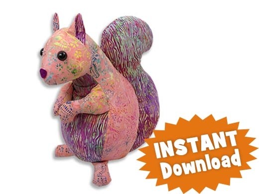 stuffed squirrel sewing pattern