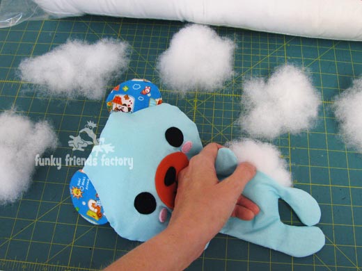 making a stuffed animal